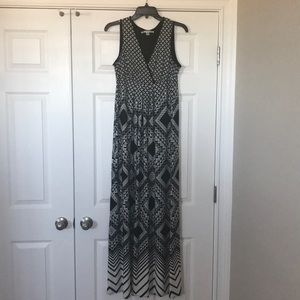Black and white Maxi Dress
